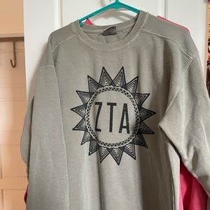 ZTA ZETA TAU ALPHA COMFORT COLORS GREY